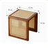 Woven Rattan Versatile Cube