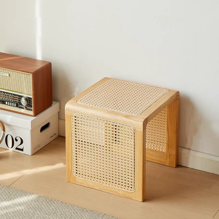 Woven Rattan Versatile Cube