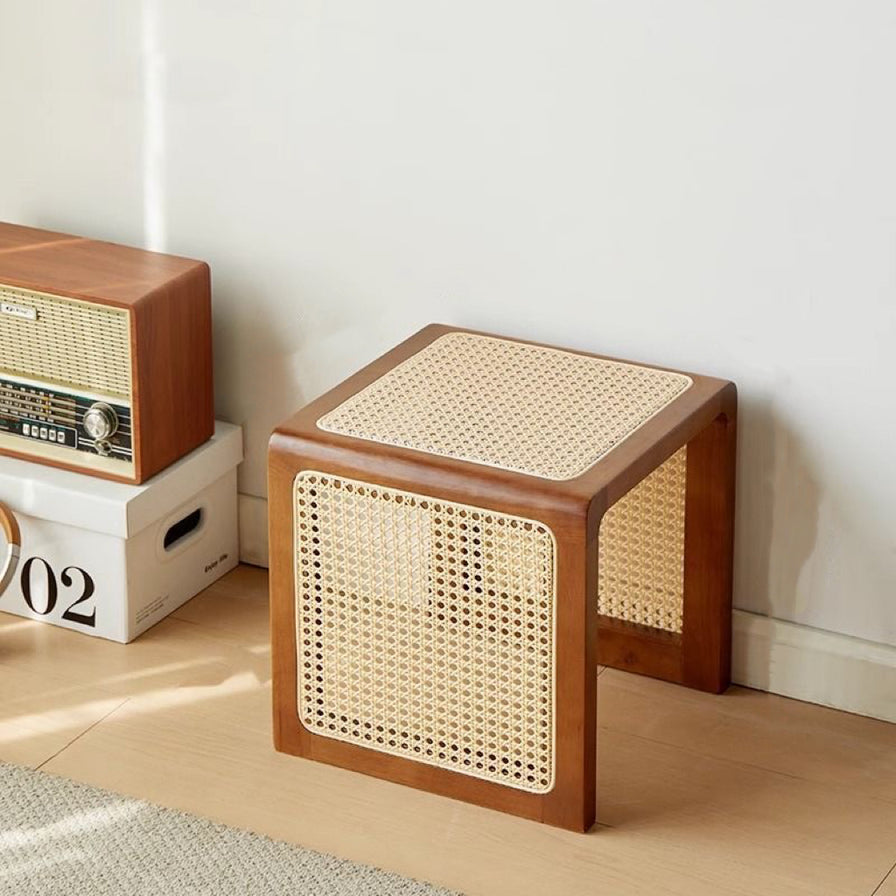 Woven Rattan Versatile Cube