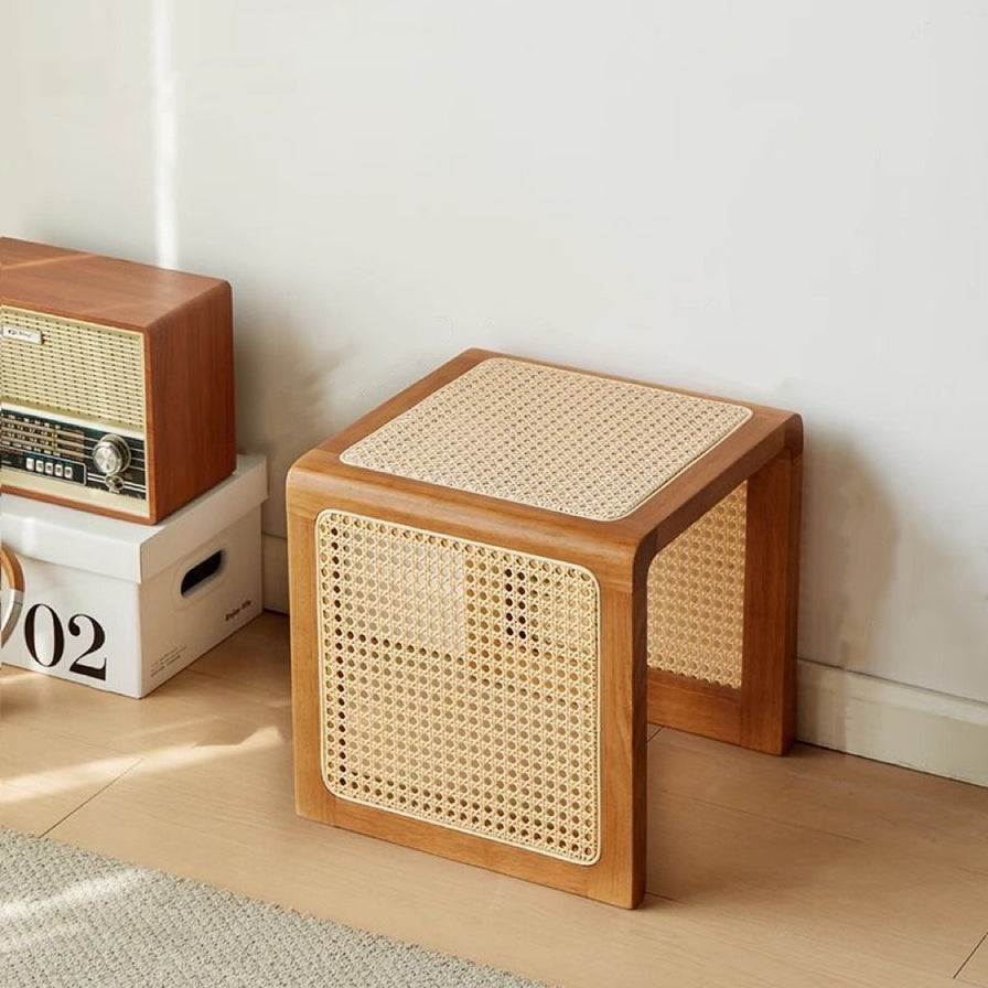 Woven Rattan Versatile Cube