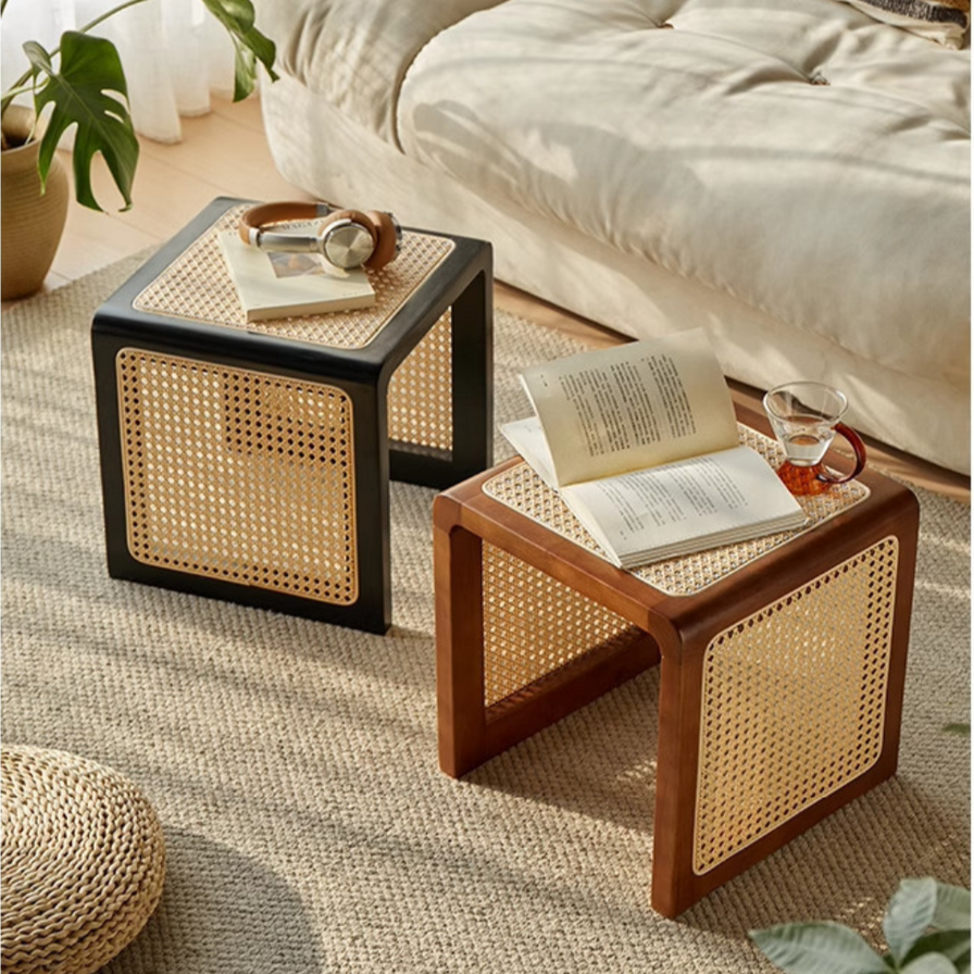 Woven Rattan Versatile Cube