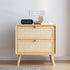 Cottage Rattan Bedside Table