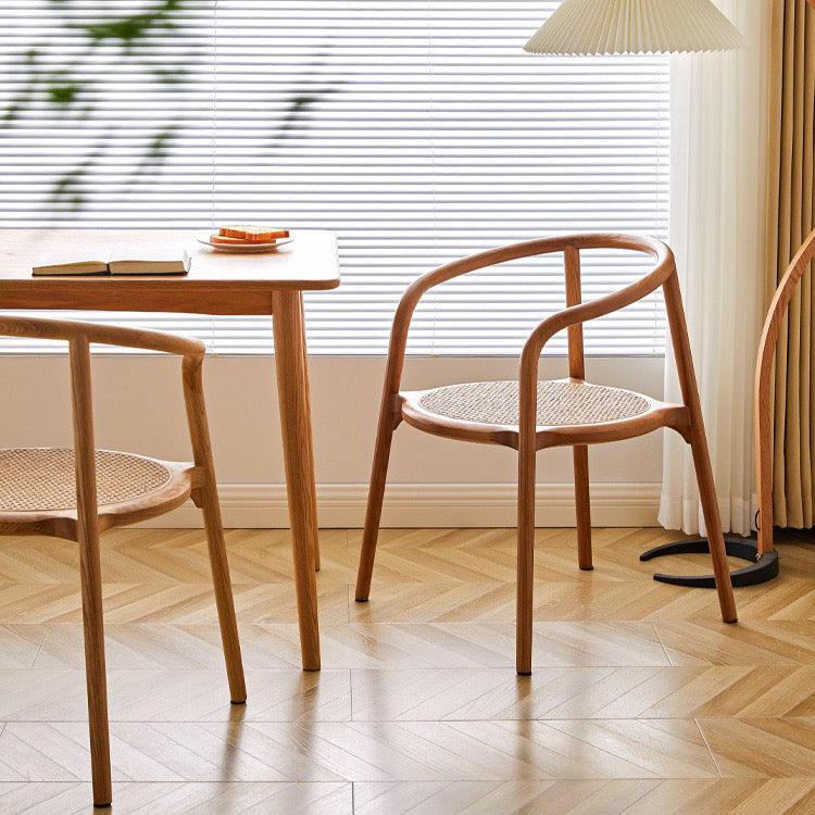 Crescent Wood Armchair (Set of Two)