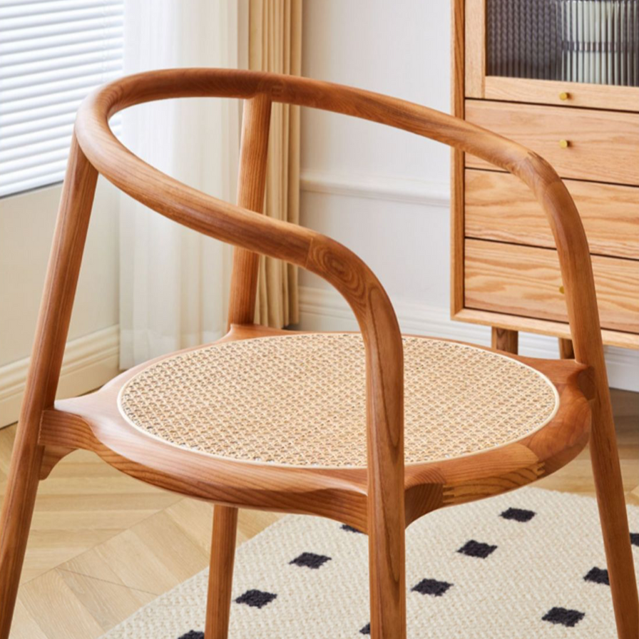 Crescent Wood Armchair (Set of Two)