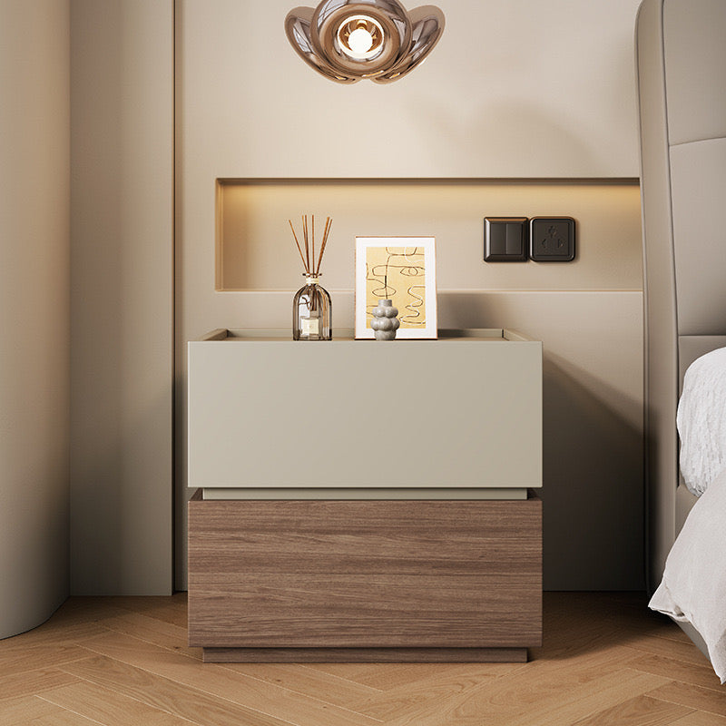 Urban Wooden Block Bedside Table