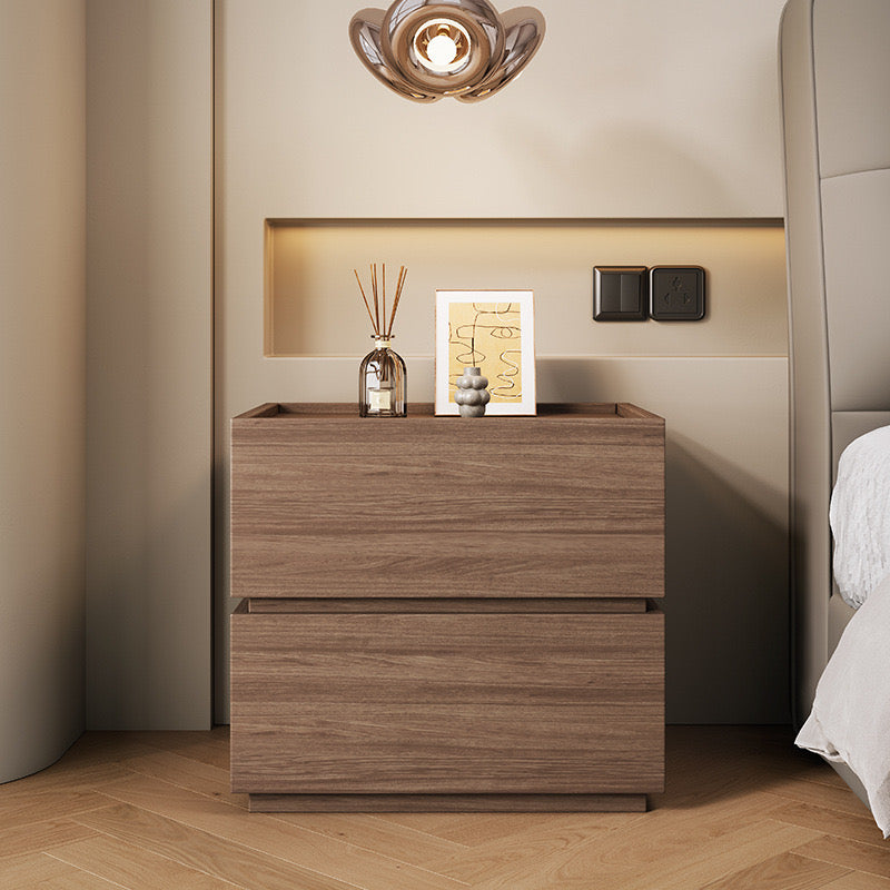 Urban Wooden Block Bedside Table