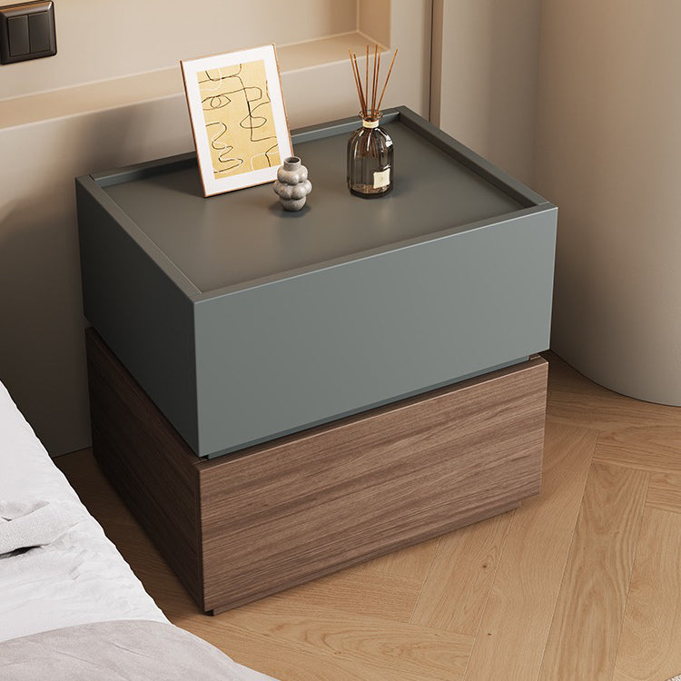 Urban Wooden Block Bedside Table