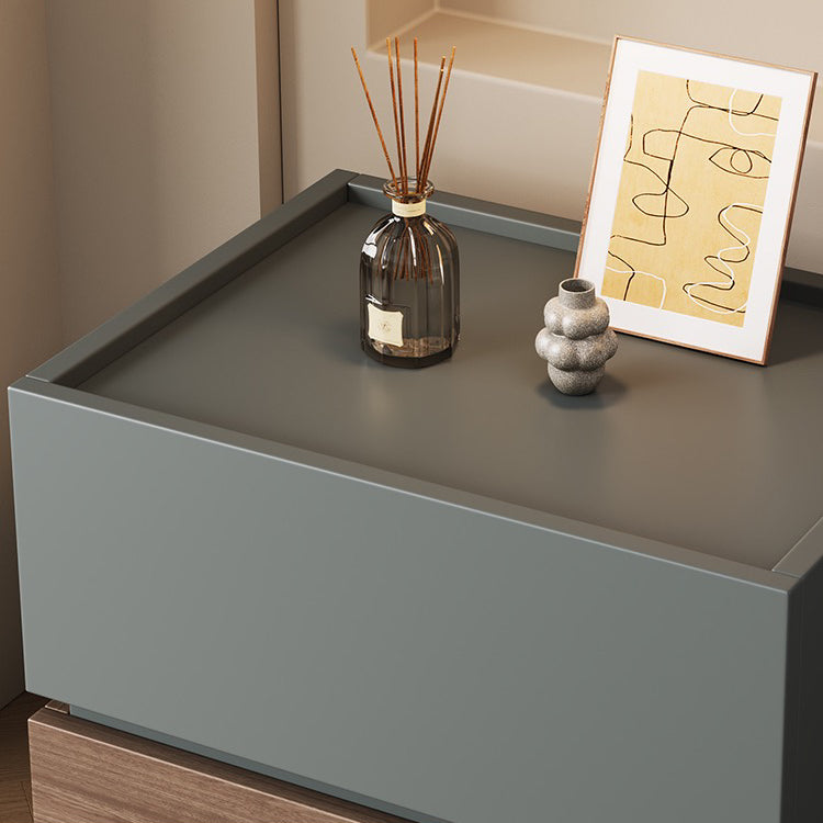 Urban Wooden Block Bedside Table