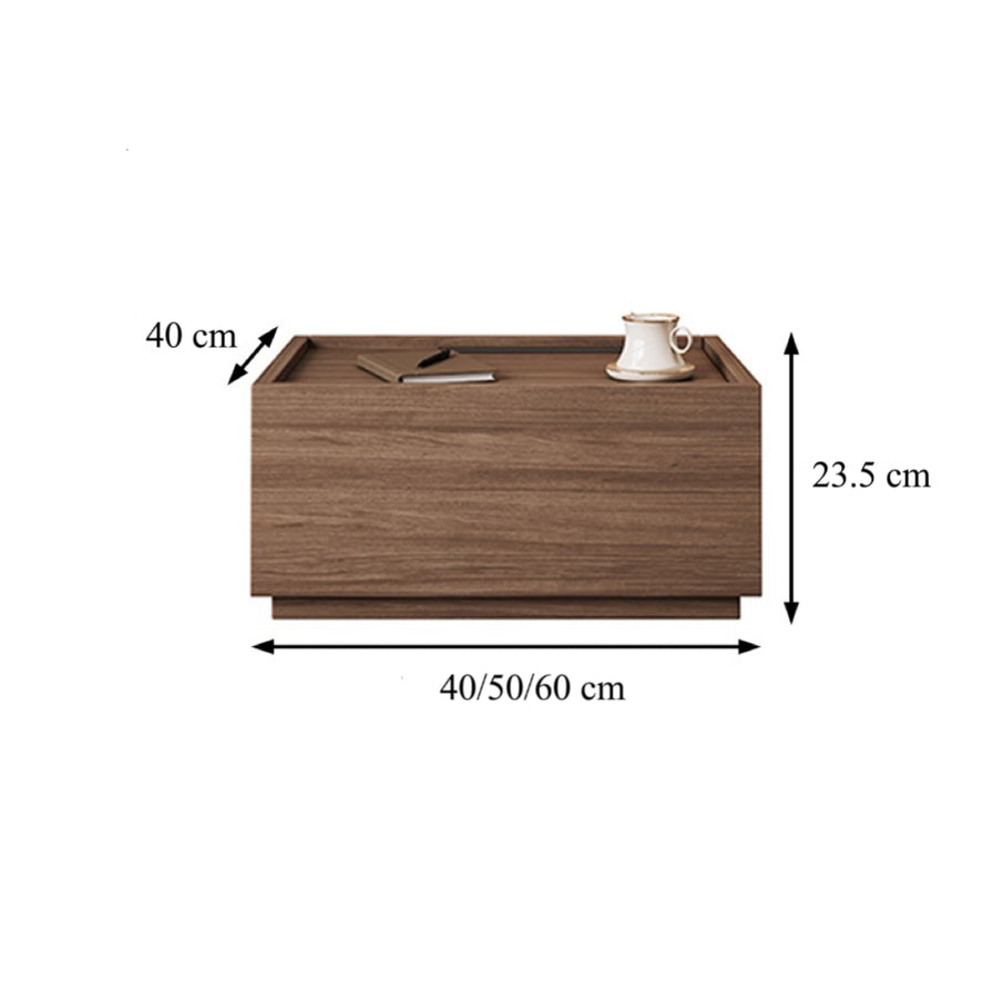 Urban Wooden Block Bedside Table