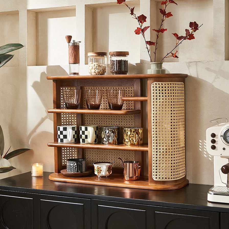 Harvest Rattan Storage Rack