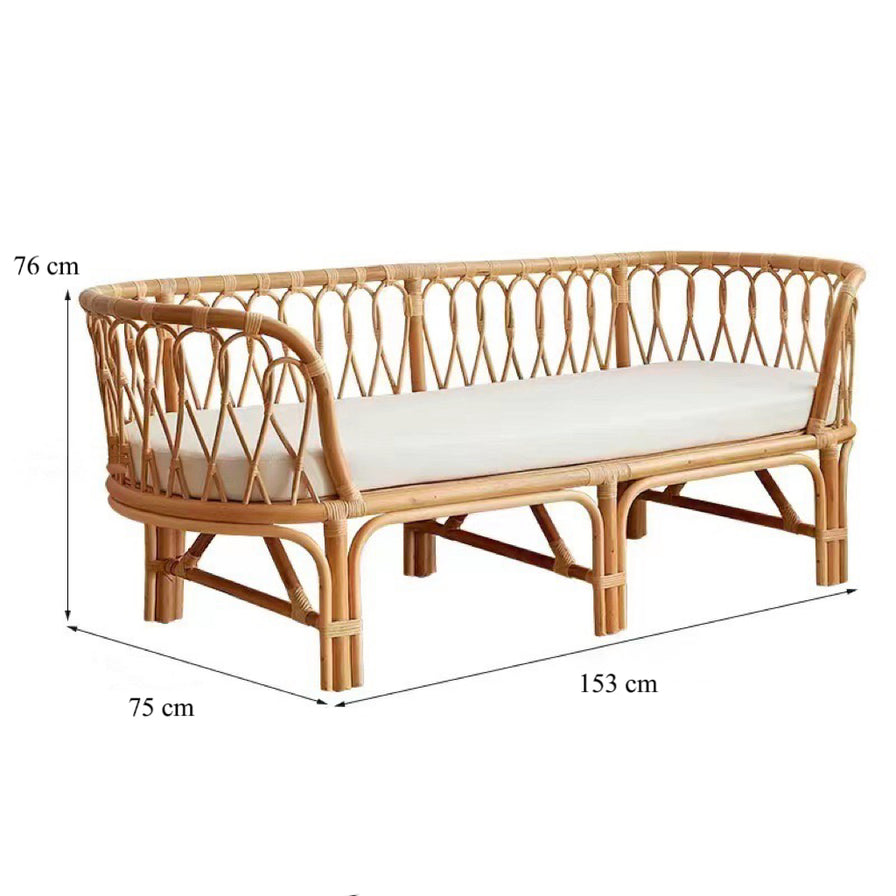Coastal Breeze Rattan Sofa