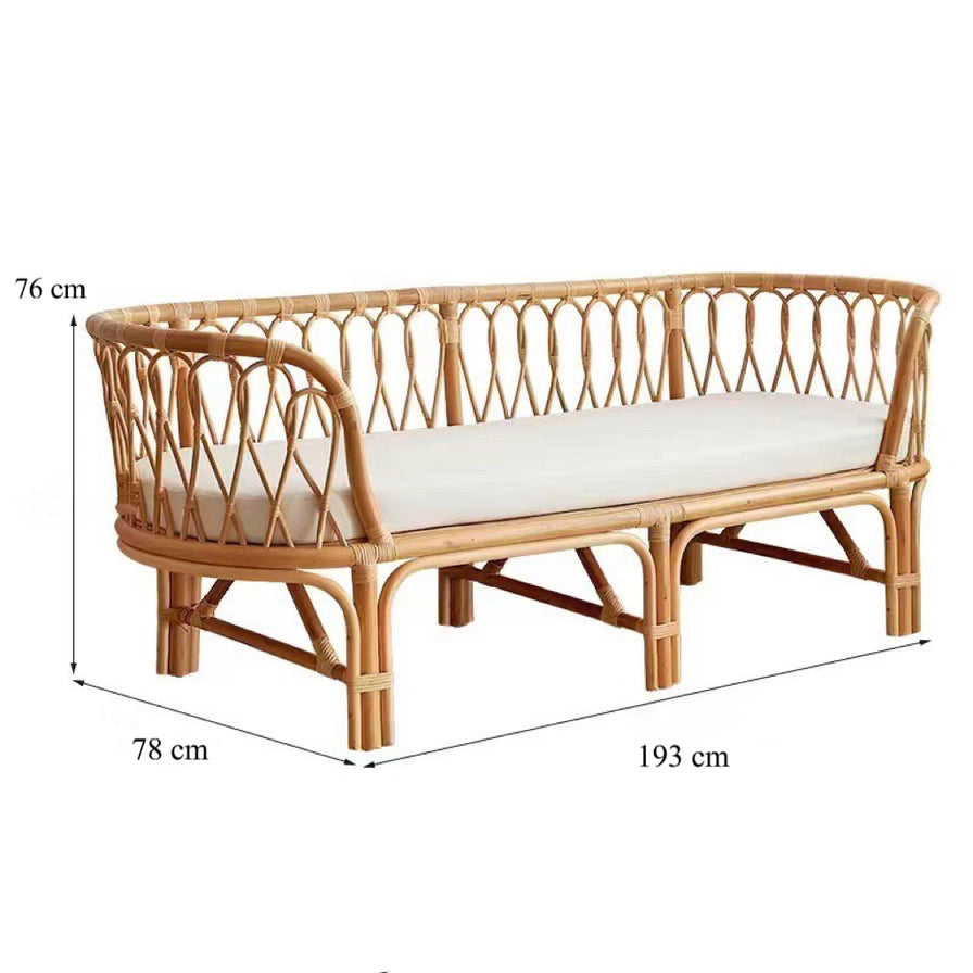 Coastal Breeze Rattan Sofa