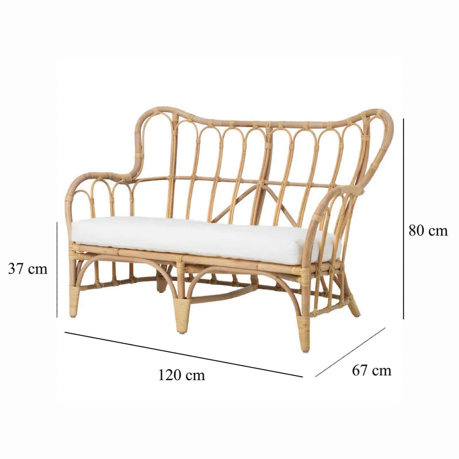 Tropical Breeze Rattan Sofa