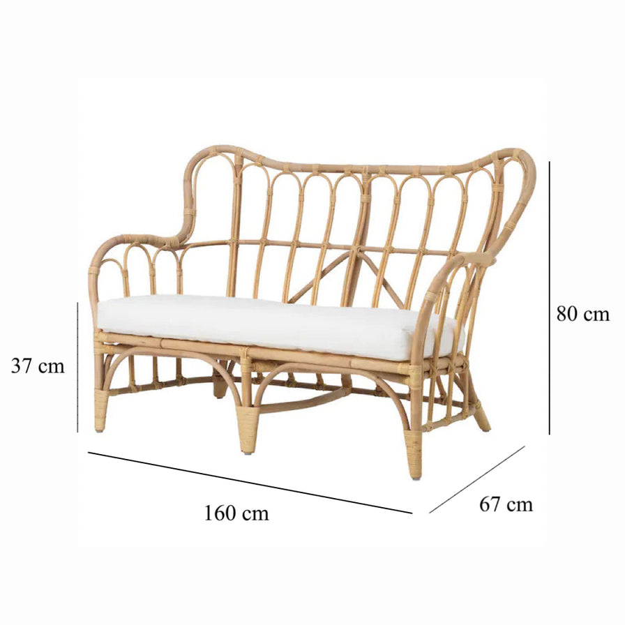 Tropical Breeze Rattan Sofa
