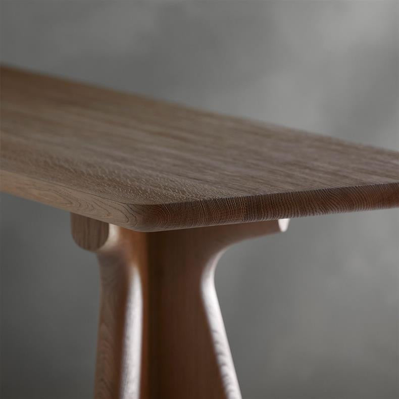 Walnut Wood Console Table