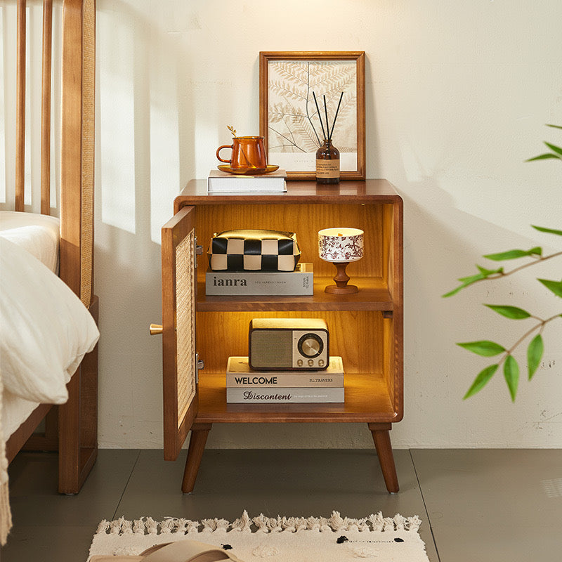 Caria Rattan Bedside Table