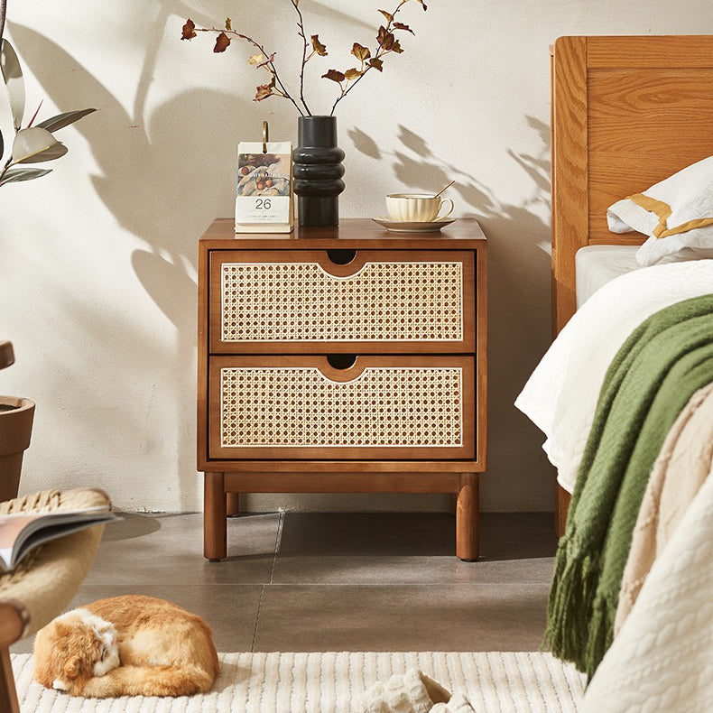 Raya Rattan Bedside Table