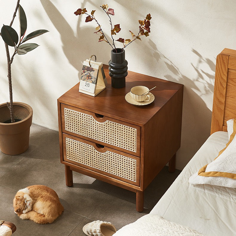Raya Rattan Bedside Table