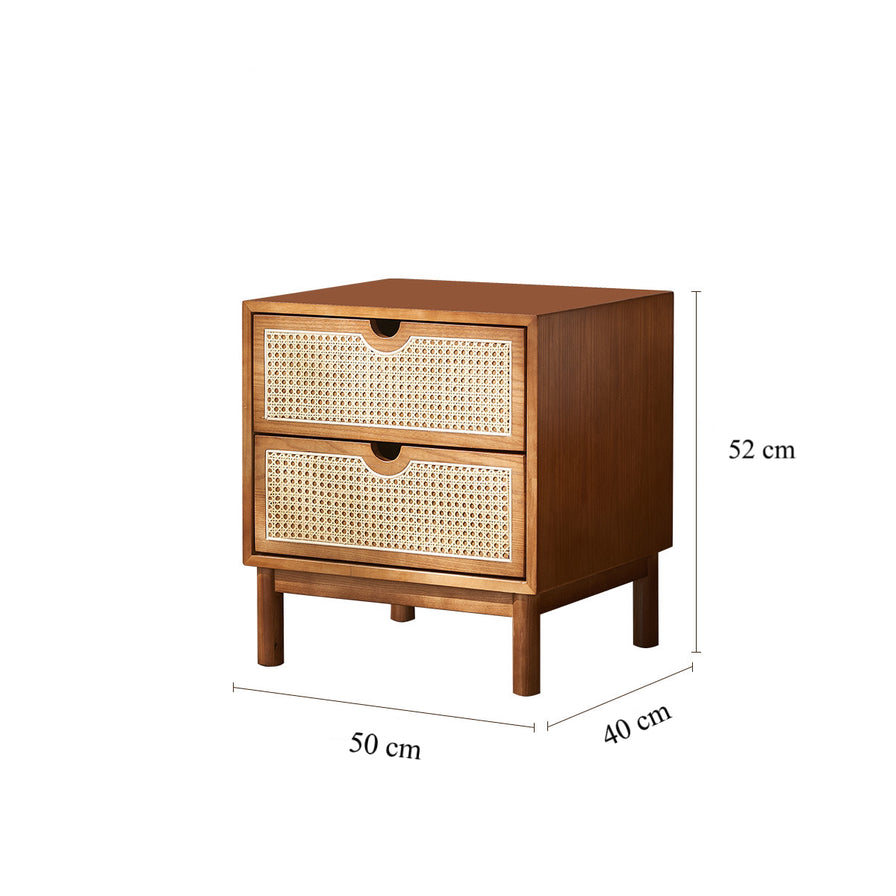 Raya Rattan Bedside Table