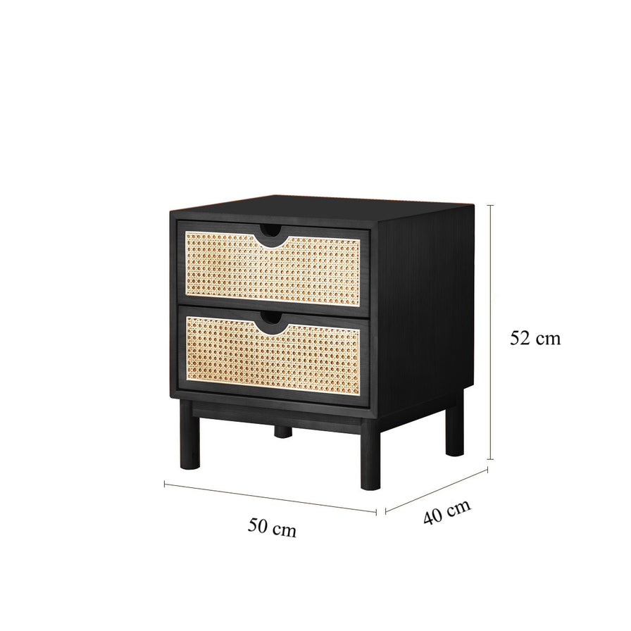 Raya Rattan Bedside Table