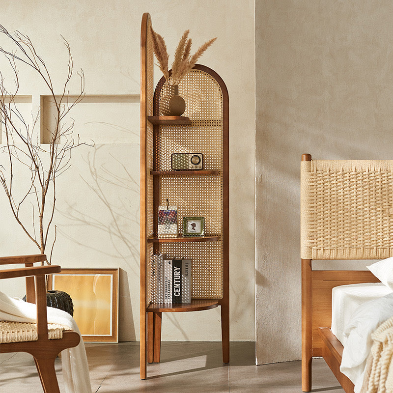 Solara Rattan Corner Cabinet