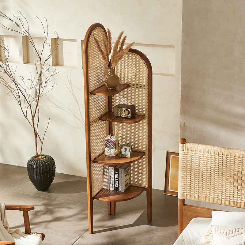 Solara Rattan Corner Cabinet