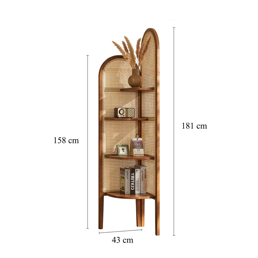Solara Rattan Corner Cabinet