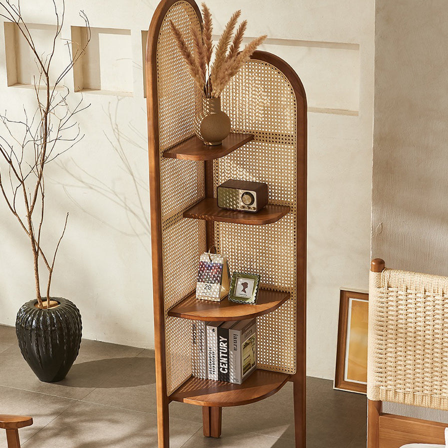 Solara Rattan Corner Cabinet