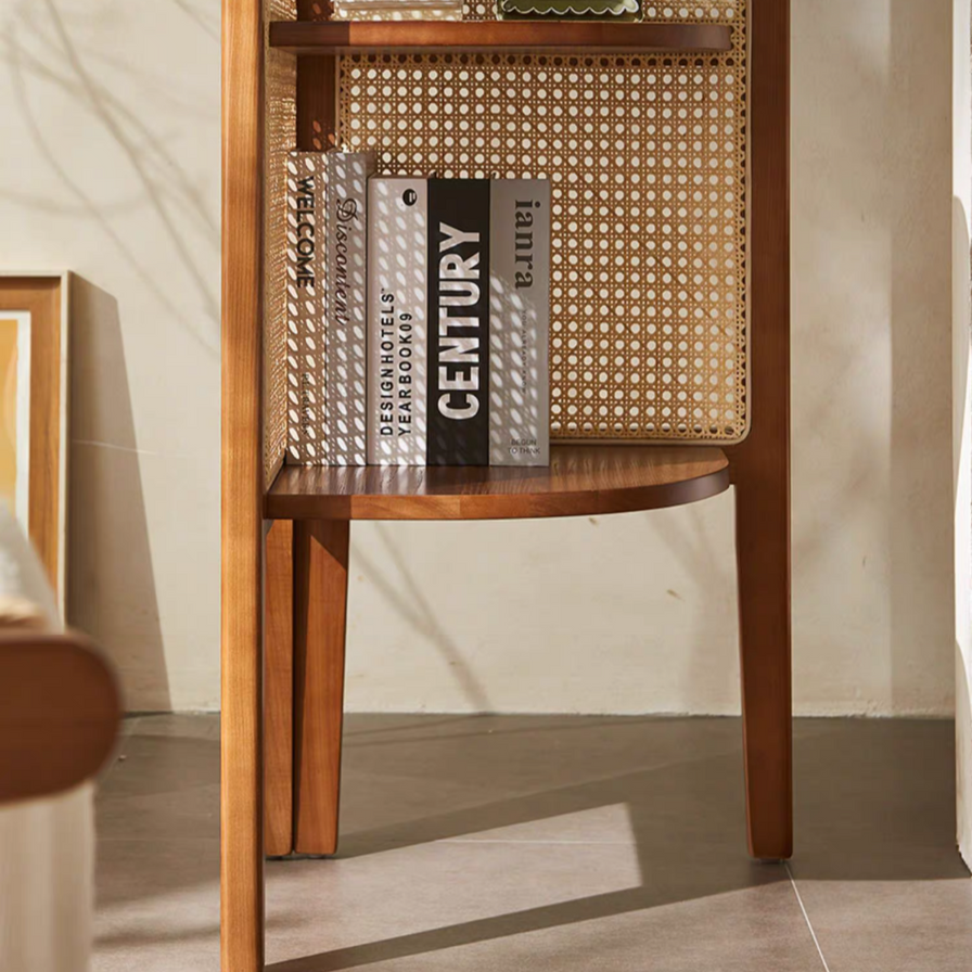 Solara Rattan Corner Cabinet