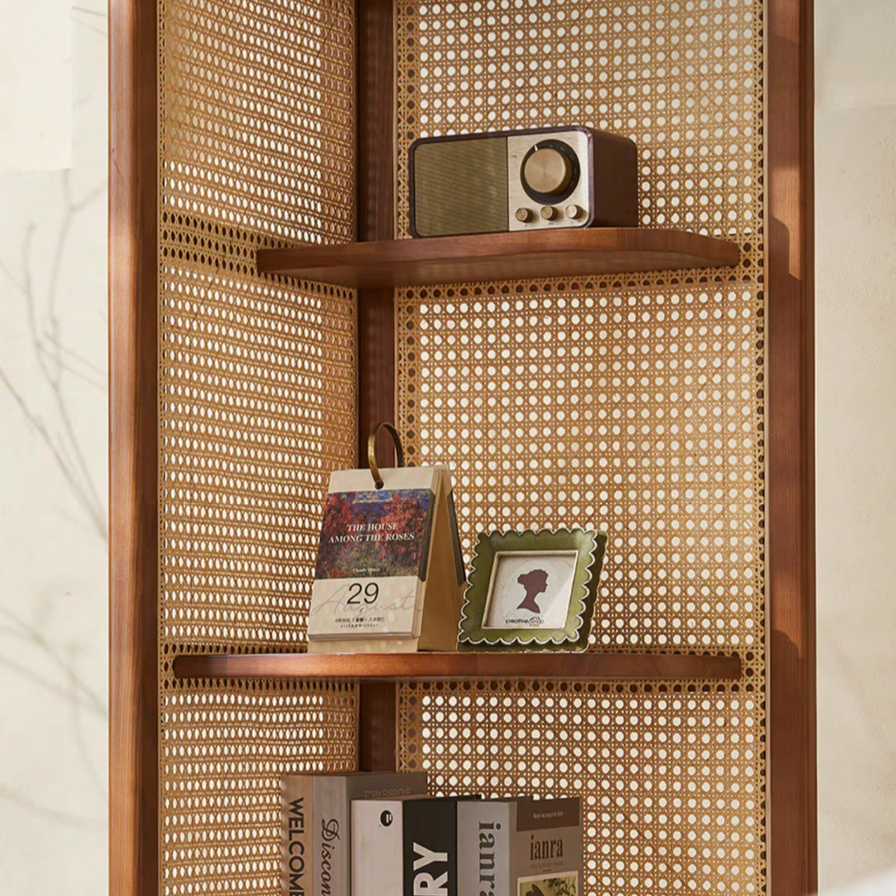 Solara Rattan Corner Cabinet