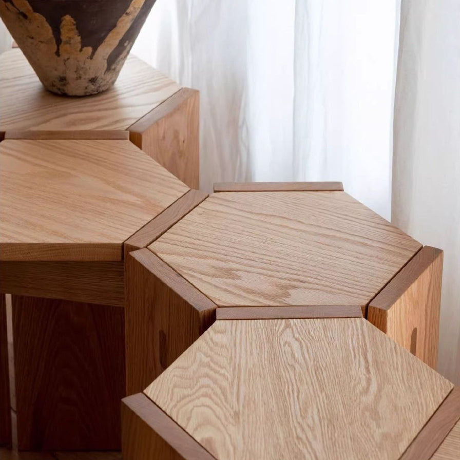 Vero Stackable Wood Stool