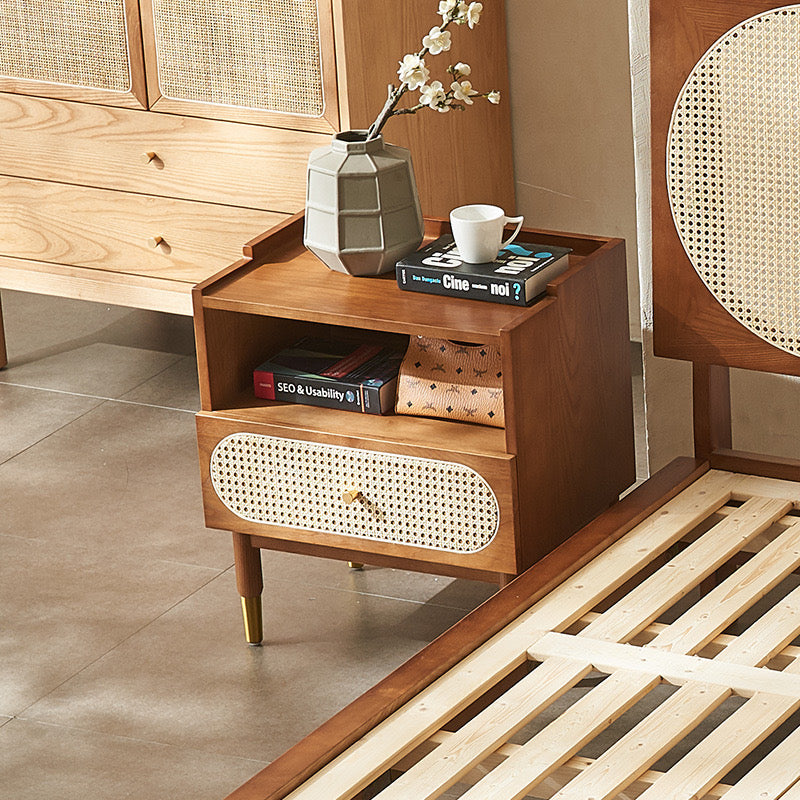 Aurelle Oak Bedside Table