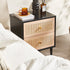 Noir Rattan Bedside Table
