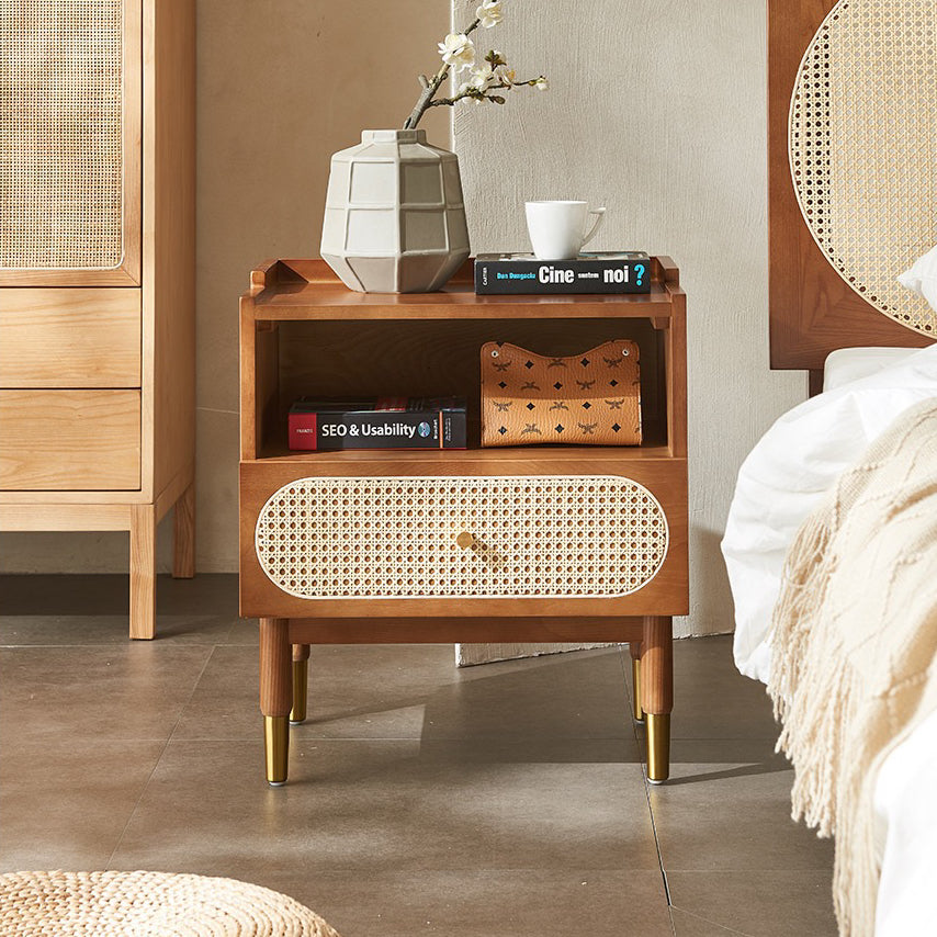 Aurelle Oak Bedside Table