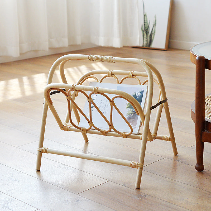 Natural Rattan Magazine Holder