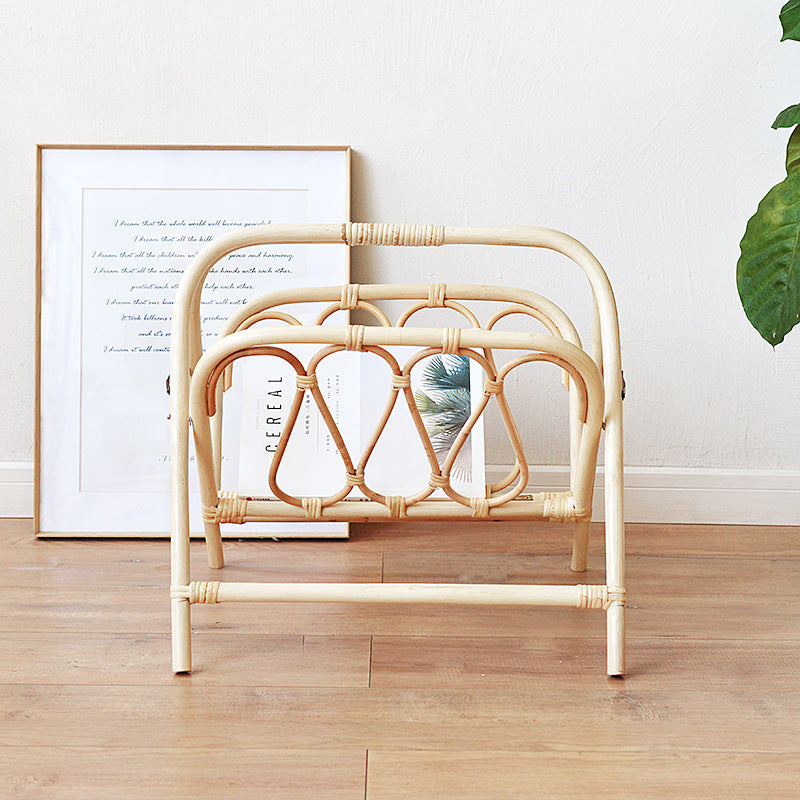 Natural Rattan Magazine Holder