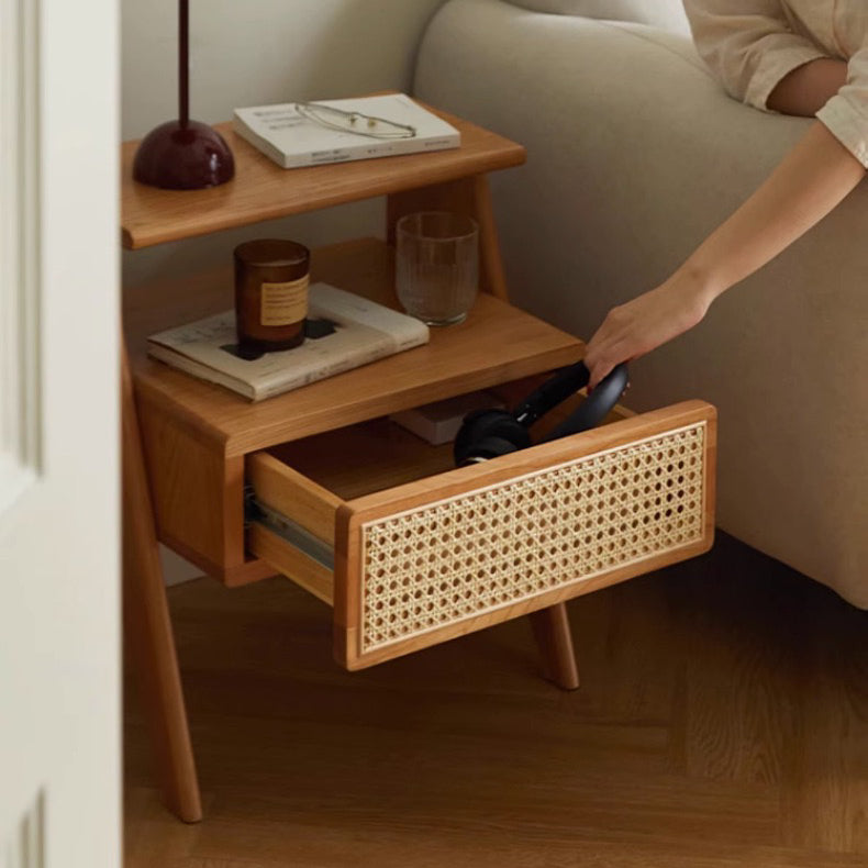 Rattan Ridge Bedside Table