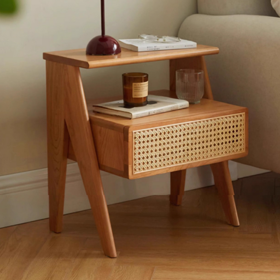 Rattan Ridge Bedside Table