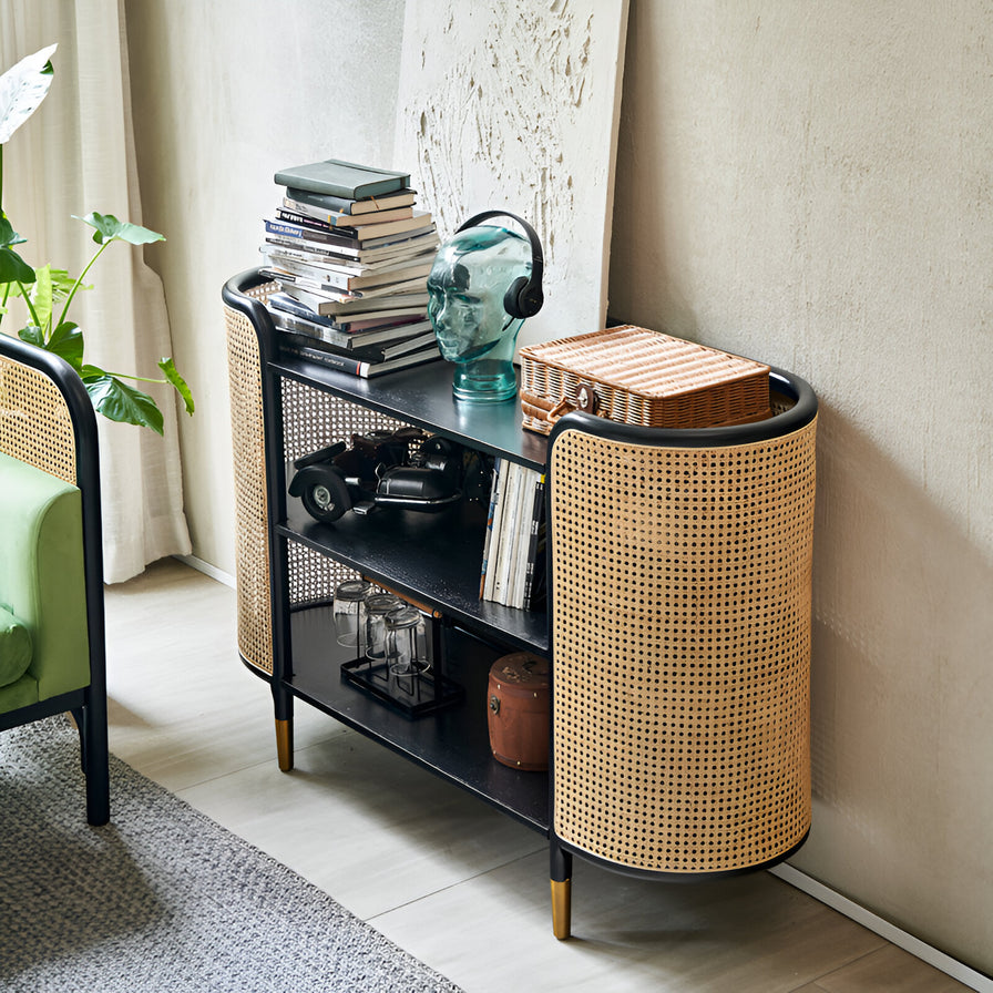 Vienna Rattan Display Cabinet