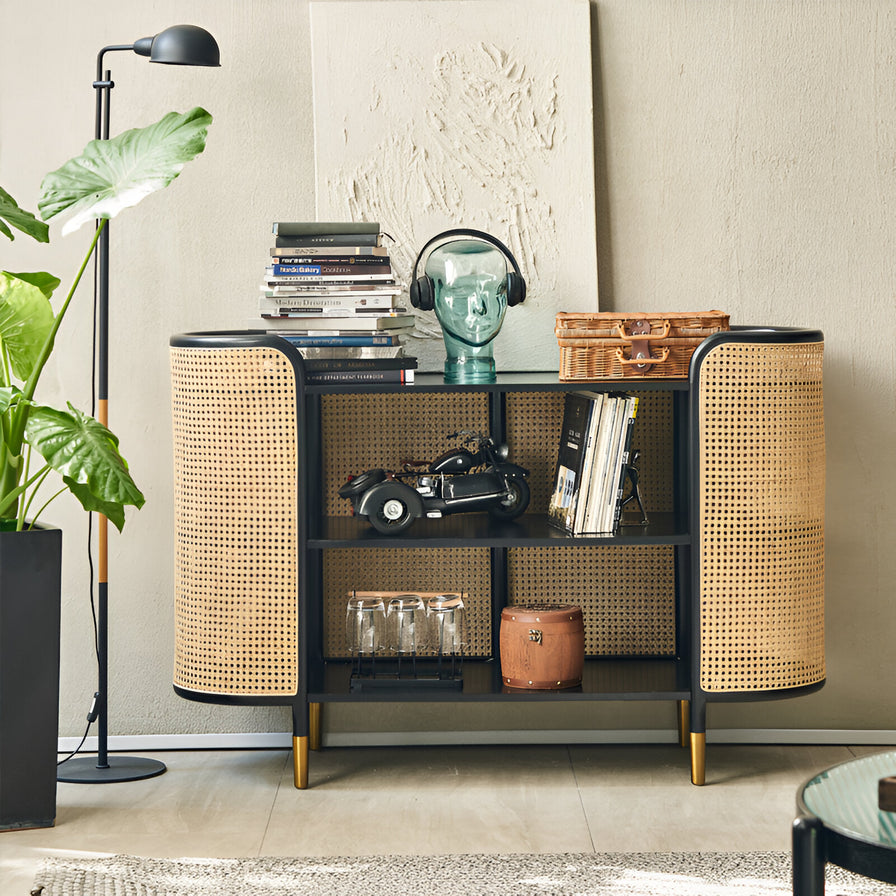 Vienna Rattan Display Cabinet