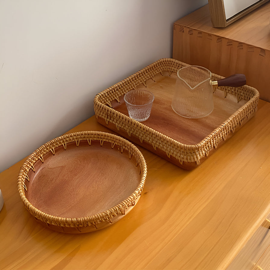 Hand Woven Rattan Tray
