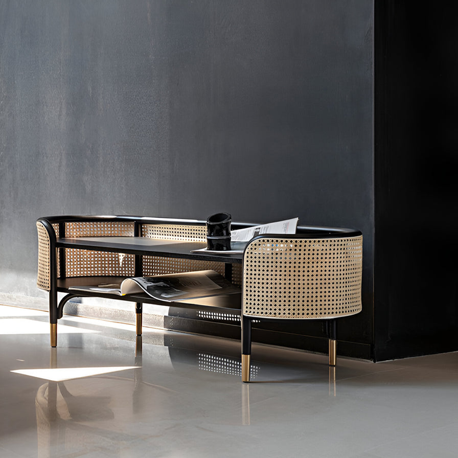 Vienna Rattan Long Cabinet