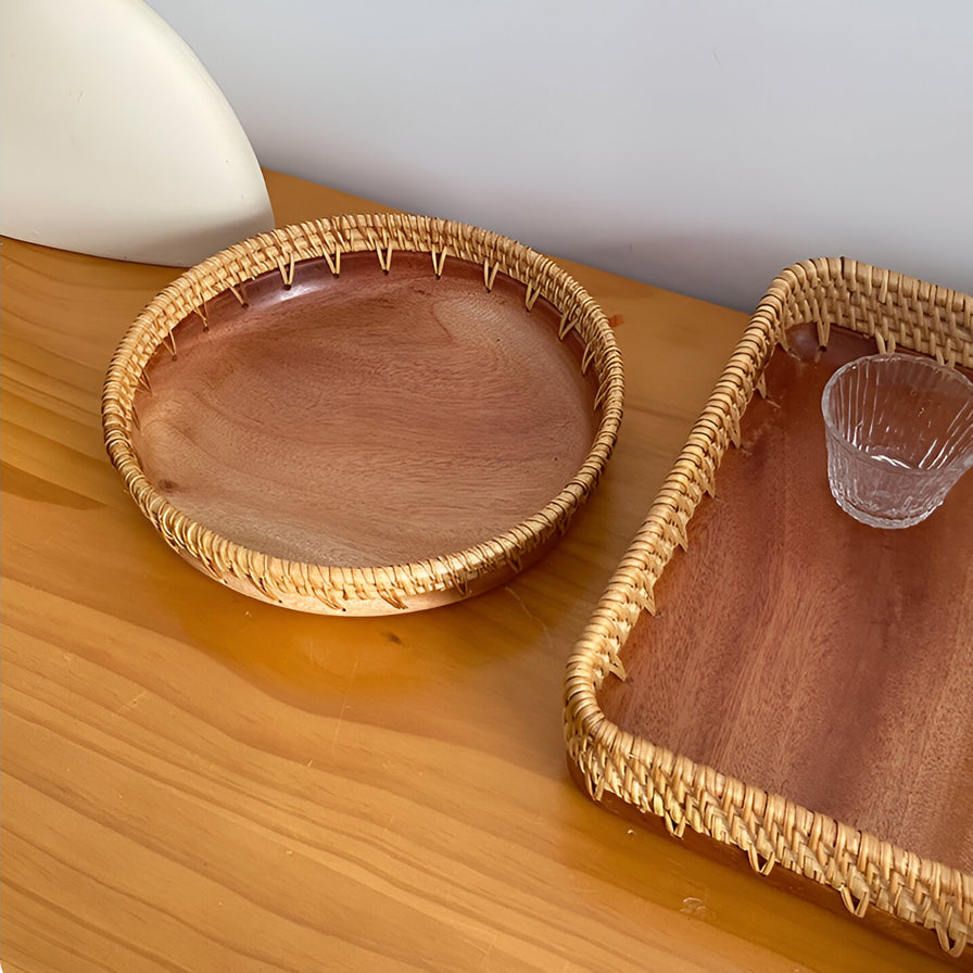 Hand Woven Rattan Tray