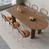Peninsular Wood Dining Table