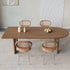 Peninsular Wood Dining Table