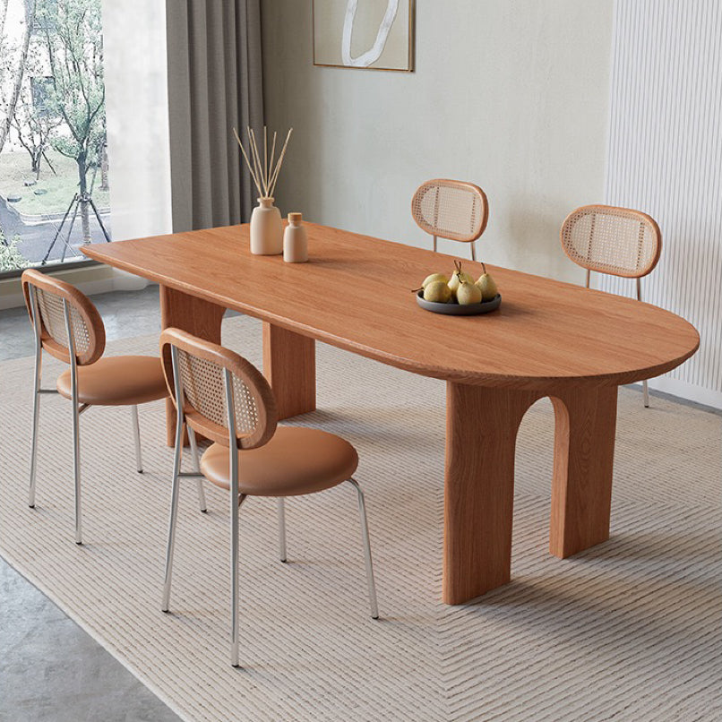 Peninsular Wood Dining Table