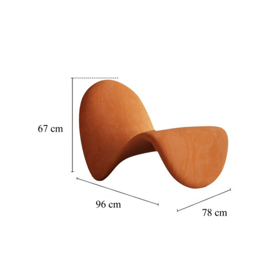 Curvy Velvet Lounge Chair