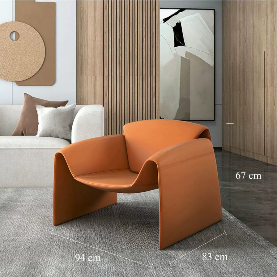 Palette Leather Lounge Chair