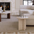 Natural Travertine Accent Table