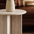 Natural Travertine Accent Table